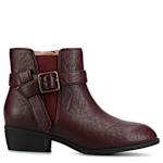 WOMENS DEVINA BOOTIE - DARK RED