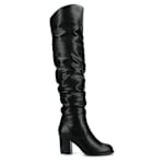 WOMENS KAISON WIDE CALF OVER THE KNEE BOOT - BLACK