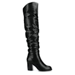 WOMENS KAISON EXTRA WIDE CALF OVER THE KNEE BOOT - BLACK