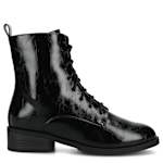 WOMENS VIENNA LACE UP BOOT - BLACK