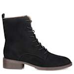 WOMENS VIENNA WIDE LACE UP BOOT - BLACK