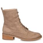 WOMENS VIENNA WIDE LACE UP BOOT - TAUPE