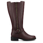 WOMENS YASMINA TALL BOOT - DARK RED
