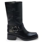 WOMENS AUTUMN MOTO BOOT - BLACK