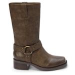 WOMENS AUTUMN MOTO BOOT - COFFEE