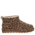 WOMENS SHORTY EXOTIC FUR BOOT - LEOPARD