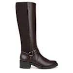 WOMENS BRIGHTON WIDE CALF TALL BOOT - DARK BROWN