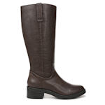 WOMENS BRINLEY TALL BOOT - DARK BROWN