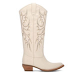WOMENS IRLENE TALL DECO BOOT - OFF WHITE