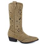 WOMENS ORA WESTERN BOOT - TAUPE