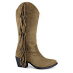 WOMENS DARCY TALL WESTERN BOOT - DARK TAN