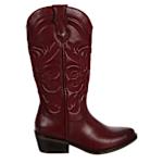 WOMENS TENLEY WESTERN BOOT - DARK RED