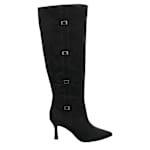 WOMENS ESTELLE WIDE CALF TALL DRESS BOOT - BLACK