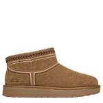 WOMENS SLIP-INS COZY CHATEAU MINI FLORAL BOOT - TAN