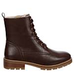 WOMENS SHILO LACE UP BOOT - DARK BROWN
