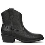 WOMENS SOUTHWEST WESTERN ANKLE BOOT - BLACK