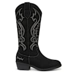 WOMENS STUTTER WESTERN BOOT - BLACK
