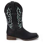 WOMENS ROWDY WESTERN BOOT - BLACK