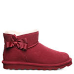 WOMENS SAIGE FAUX FUR BOOT - DARK RED