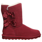 WOMENS ZARIA FAUX FUR BOOT - DARK RED