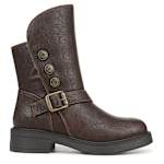 WOMENS VENICE COZY BUCKLE BOOT - BROWN