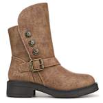 WOMENS VENICE COZY BUCKLE BOOT - TAN