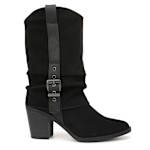 WOMENS CARTER WESTERN BOOT - BLACK