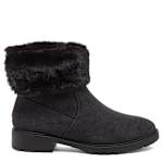 WOMENS NICHE FAUX FUR BOOT - BLACK