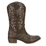WOMENS TWAIN WESTERN BOOT - BROWN