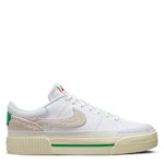 NIKE WOMENS COURT LEGACY LIFT SNEAKER - WHITE