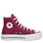 WOMENS CHUCK TAYLOR ALL STAR HIGH TOP PLATFORM SNEAKER - WINE