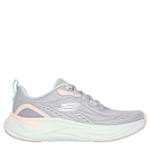WOMENS SKECH CLOUD SLIP ON RUNNING SHOE - PALE GREY