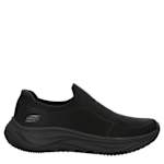 WOMENS SKECH CLOUD SLIP ON RUNNING SHOE - BLACK
