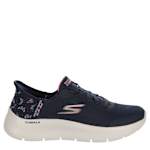 WOMENS GO WALK FLEX RUNNING SHOE - NAVY