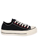 WOMENS CHUCK TAYLOR ALL STAR LOW TOP PLATFORM SNEAKER - BLACK