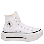 WOMENS CHUCK TAYLOR ALL STAR HIGH TOP LIFT DOUBLE SNEAKER - WHITE