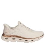 WOMENS SLIP-INS GLIDE STEP ARC WAVES SNEAKER - WHITE