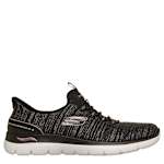 WOMENS SLIP-INS ARCH FIT SUMMITS RUNNING SHOE - BLACK