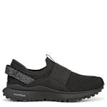 WOMENS JUMPSTART KNIT WALKING SNEAKER - BLACK