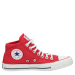 WOMENS CHUCK TAYLOR ALL STAR MADISON MID TOP SNEAKER - RED