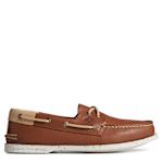 MENS A/O 2-EYE BOAT SHOE - TAN