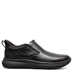MENS FLEET PLAIN TOE SLIP ON SNEAKER - BLACK