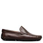 MENS LAGO MOC TOE VENETIAN DRIVER LOAFER - CHOCOLATE