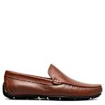 MENS LAGO MOC TOE VENETIAN DRIVER LOAFER - COGNAC