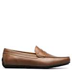 MENS MOTOR SMOOTH MOC TOE PENNY LOAFER - BROWN