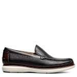 MENS TROPICS MOC TOE VENETIAN SLIP ON LOAFER - BLACK