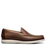 MENS TROPICS MOC TOE VENETIAN SLIP ON LOAFER - BROWN