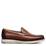 MENS TROPICS MOC TOE VENETIAN SLIP ON LOAFER - COGNAC