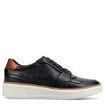MENS HUSTLE COURT SNEAKER - NAVY