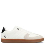 MENS PELE T-TOE LOW TOP COURT SNEAKER - WHITE